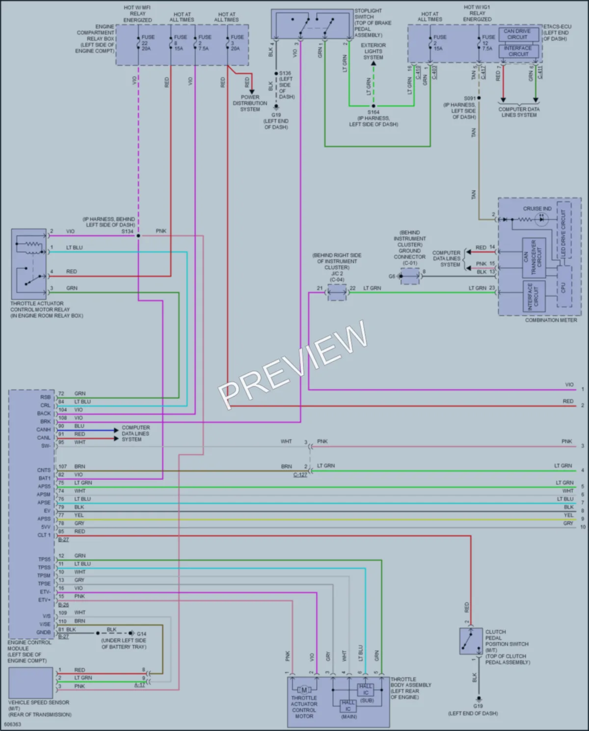 2019 Mitsubishi OutlanderSport Cruise Control wiring diagram preview