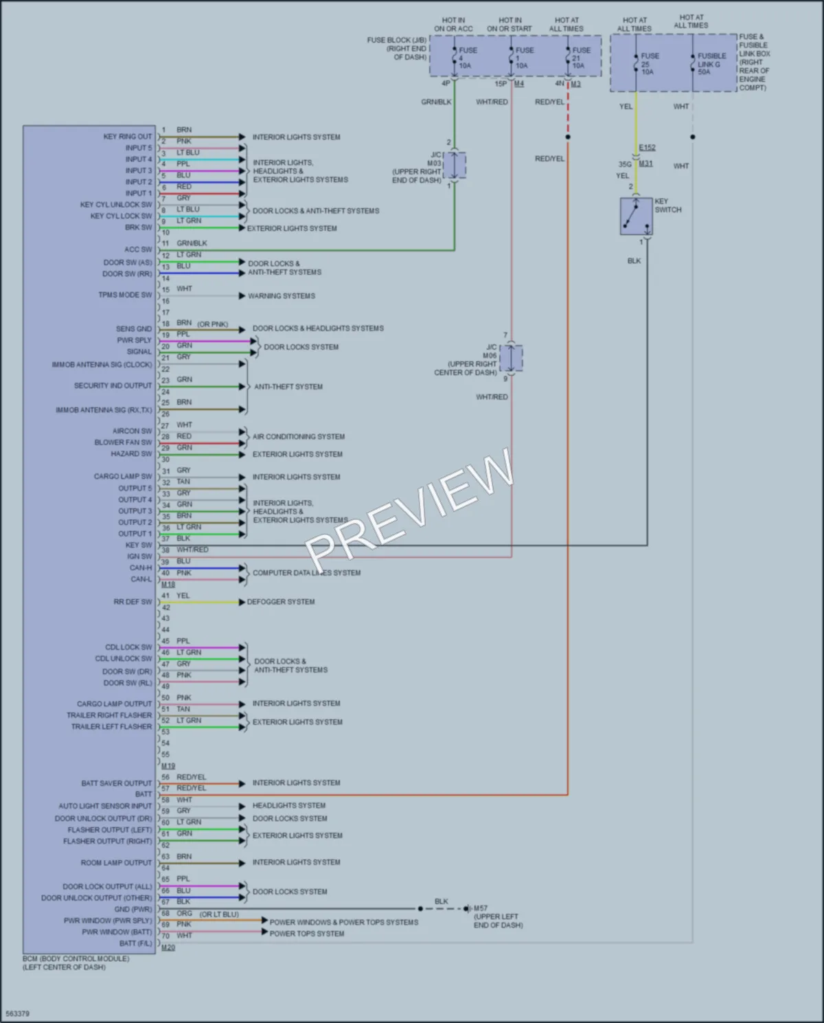 2019 Nissan Frontier Body Control Modules wiring diagram preview