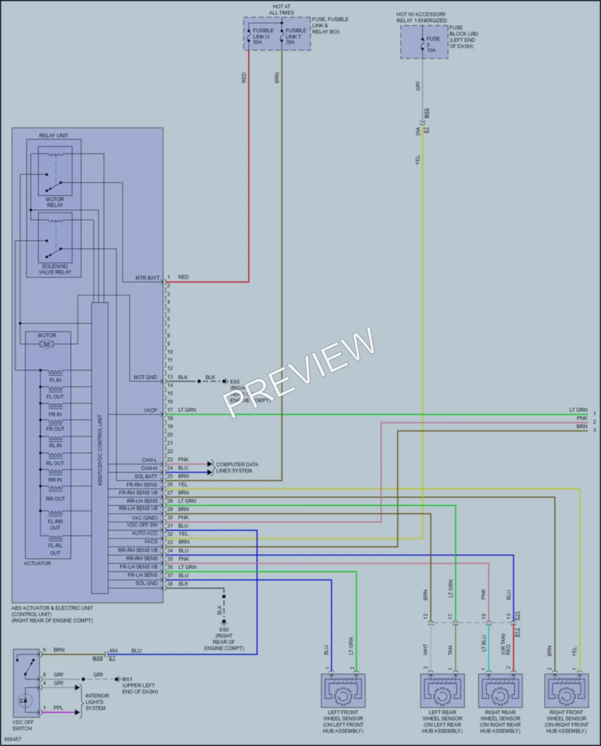 2019 Nissan Kicks Anti Lock Brakes wiring diagram preview
