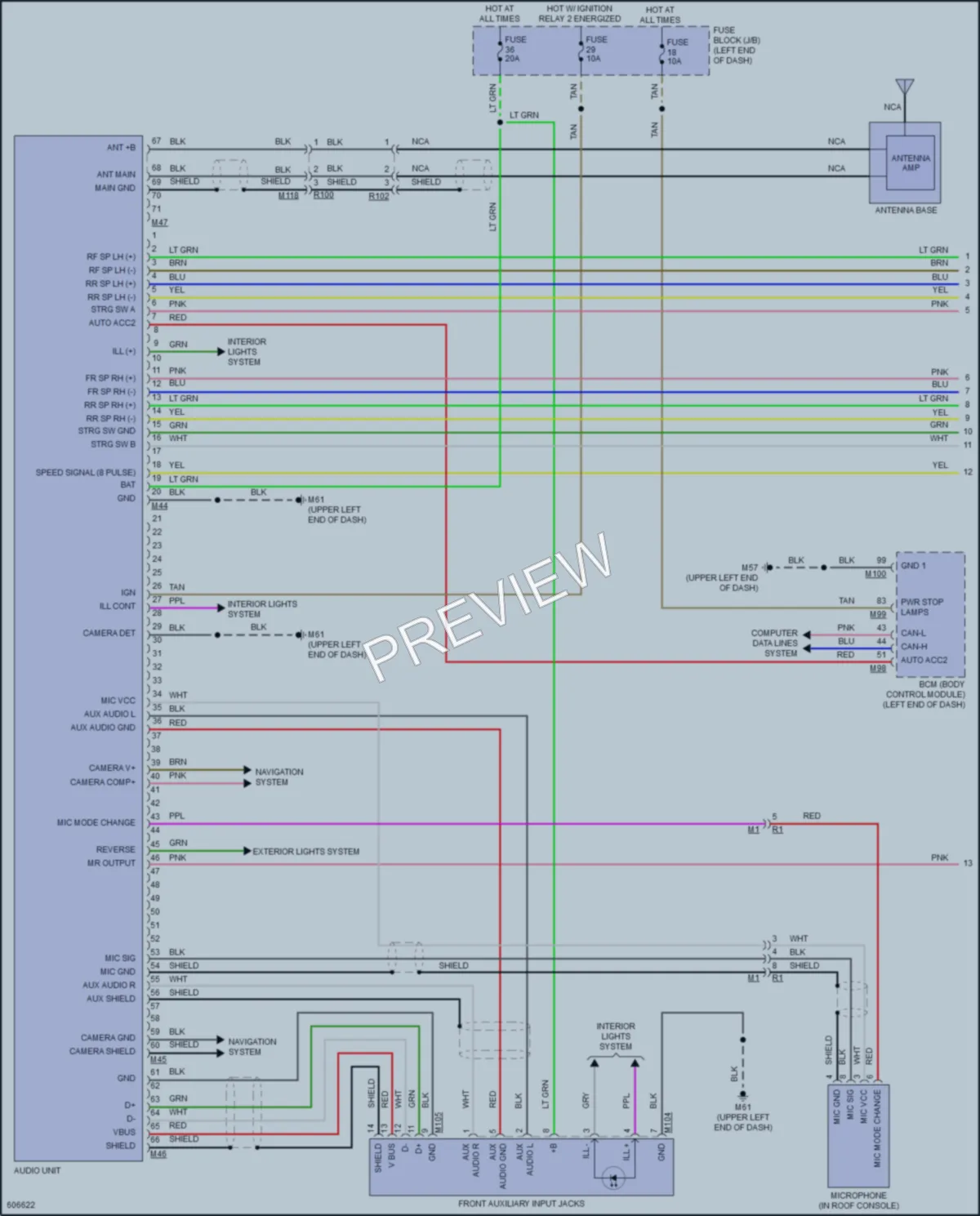 2019 Nissan Kicks Radio wiring diagram preview