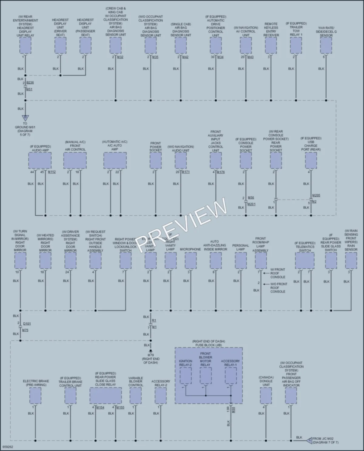 2019 Nissan Titan Ground Distribution wiring diagram preview