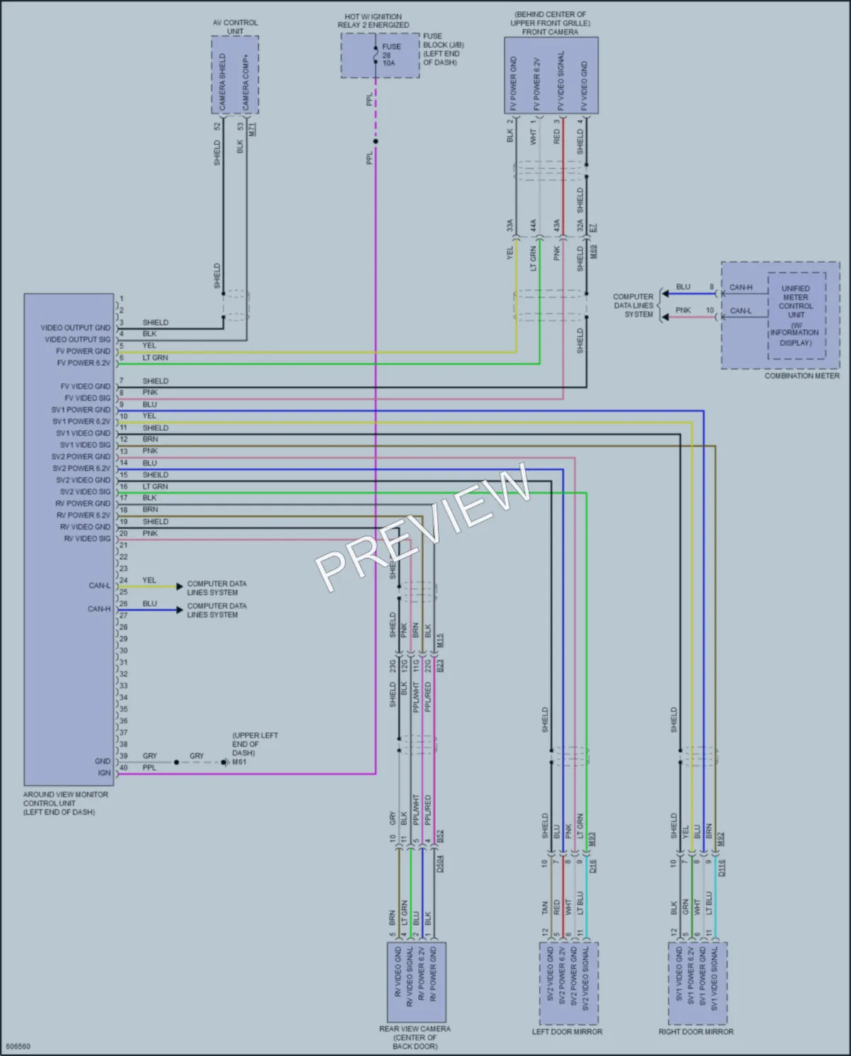 2019 Porsche Kicks Navigation wiring diagram preview