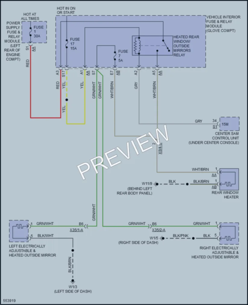 2019 Smart fortwoelectric Defoggers Wiring Diagrams protected preview
