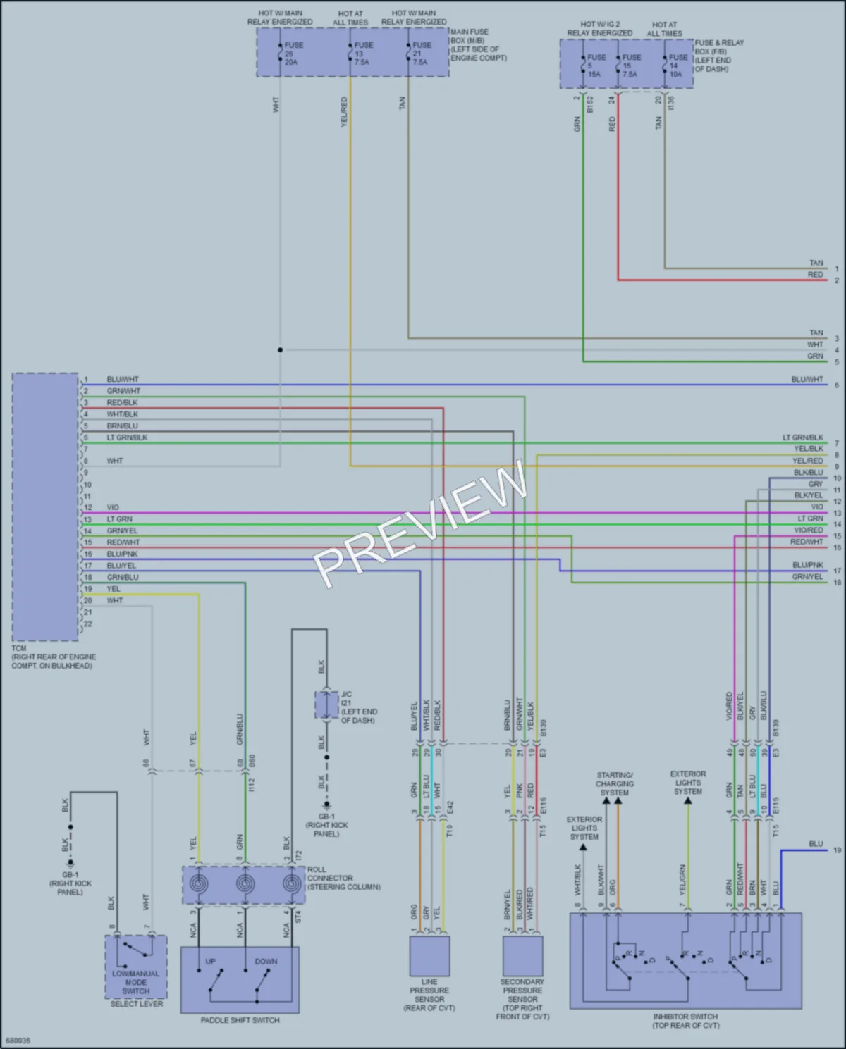 2019 Subaru Ascent Transmission wiring diagram preview
