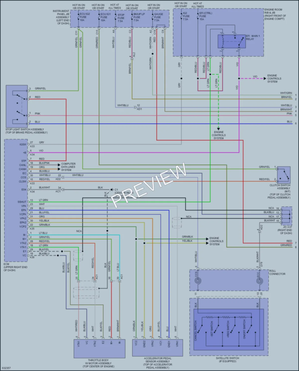 2019 Subaru BRZ Cruise Control wiring diagram preview