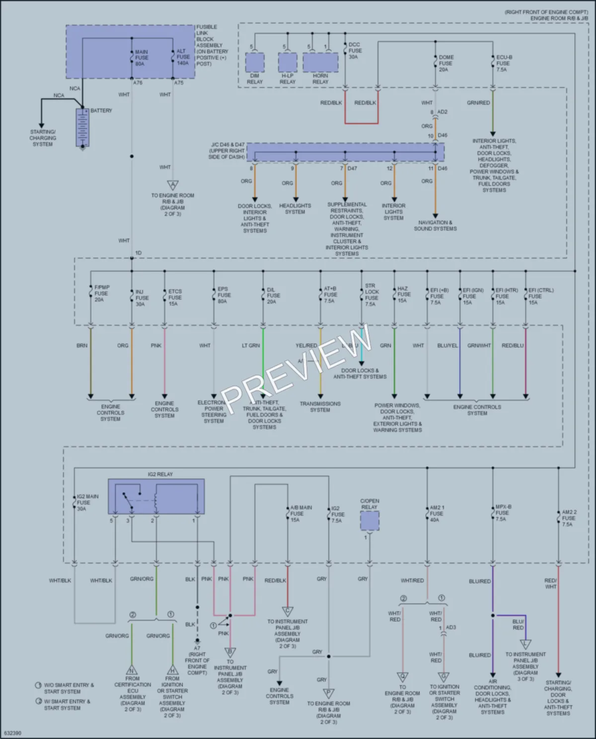 2019 Subaru BRZ Power Distribution wiring diagram preview