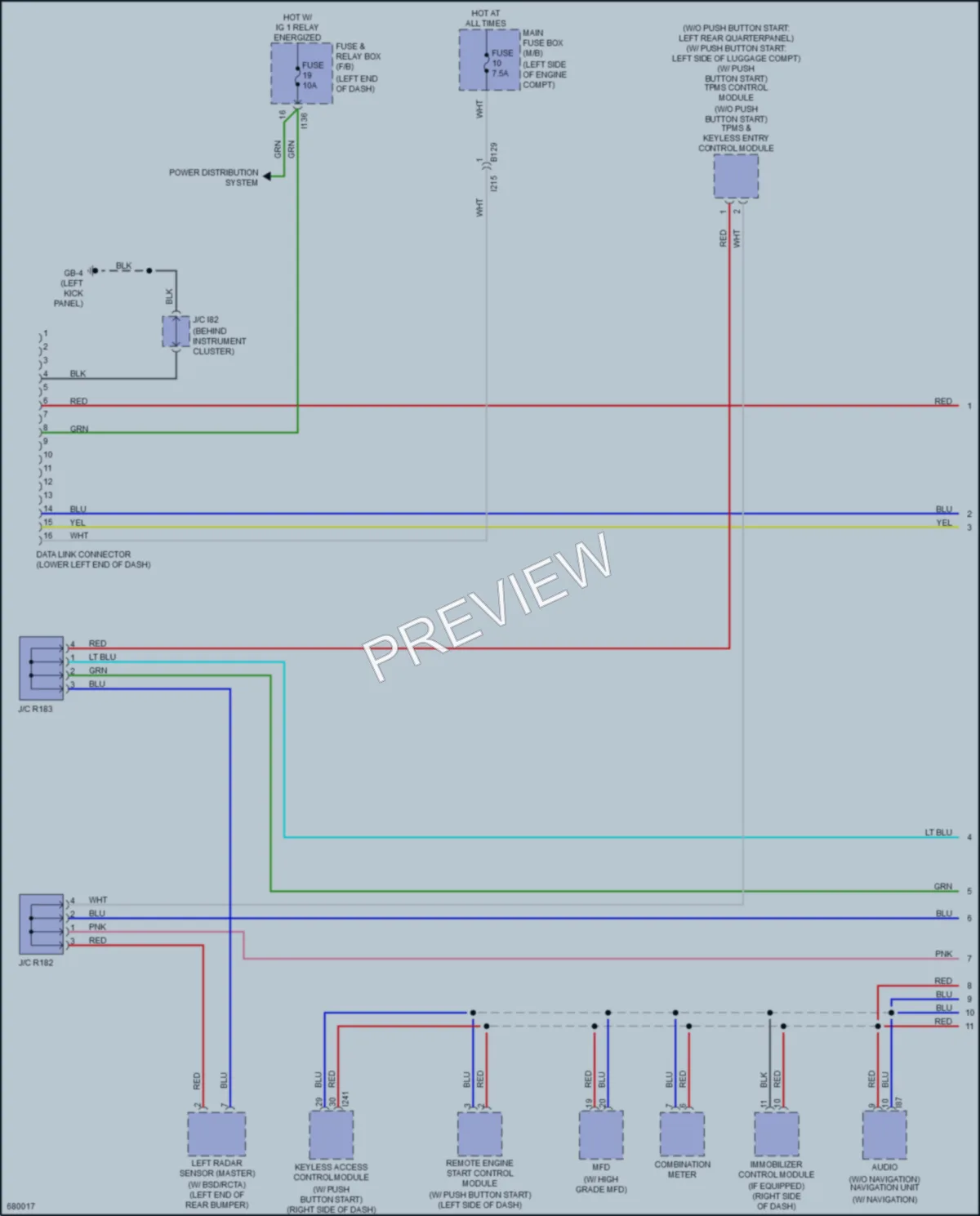 2019 Subaru Crosstrek Computer Data Lines wiring diagram preview