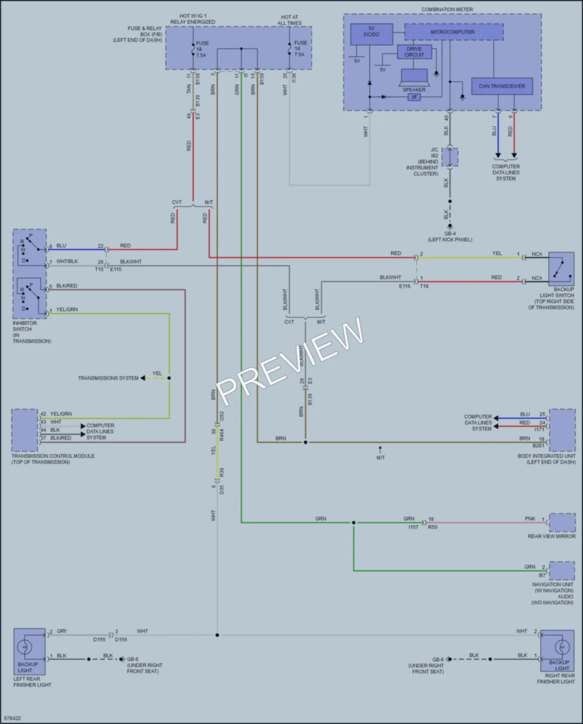 2019 Subaru CrosstrekHybrid Exterior Lights wiring diagram preview