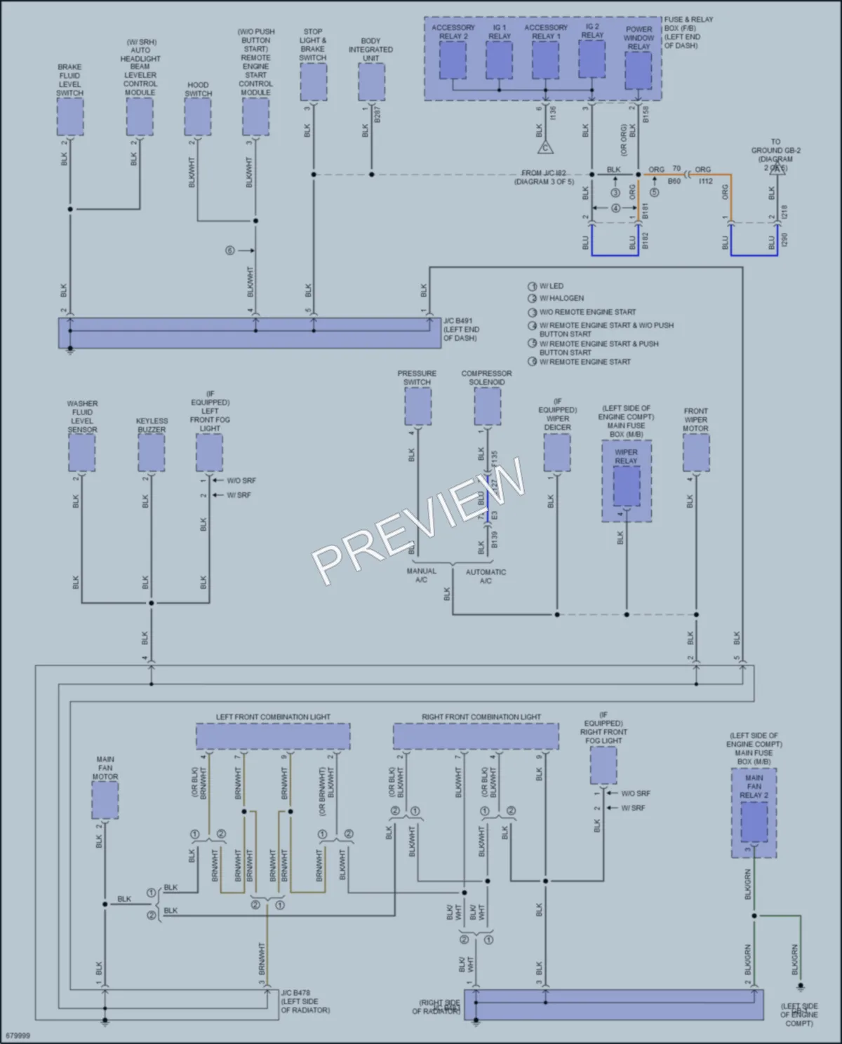 2019 Subaru CrosstrekHybrid Ground Distribution wiring diagram preview