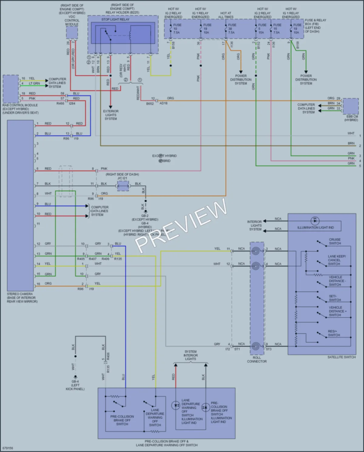 2019 Subaru CrosstrekHybrid Navigation wiring diagram preview