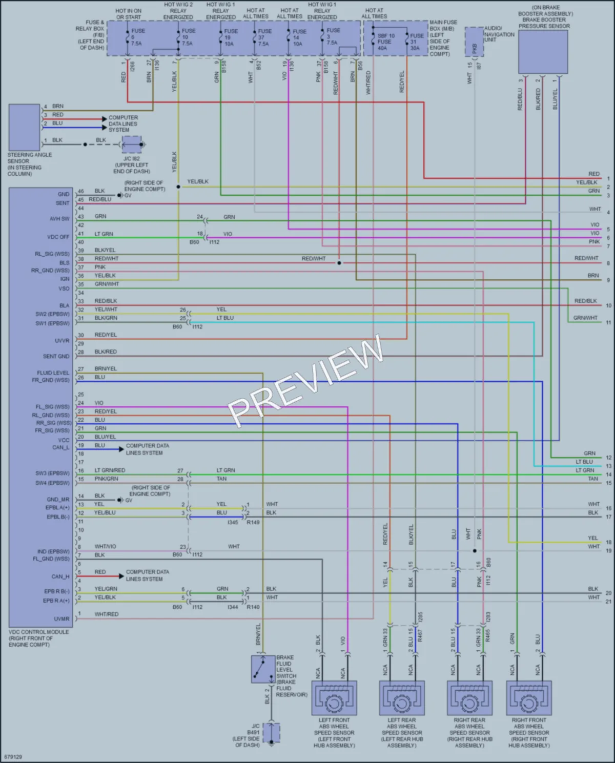 2019 Subaru Forester Anti Lock Brakes wiring diagram preview