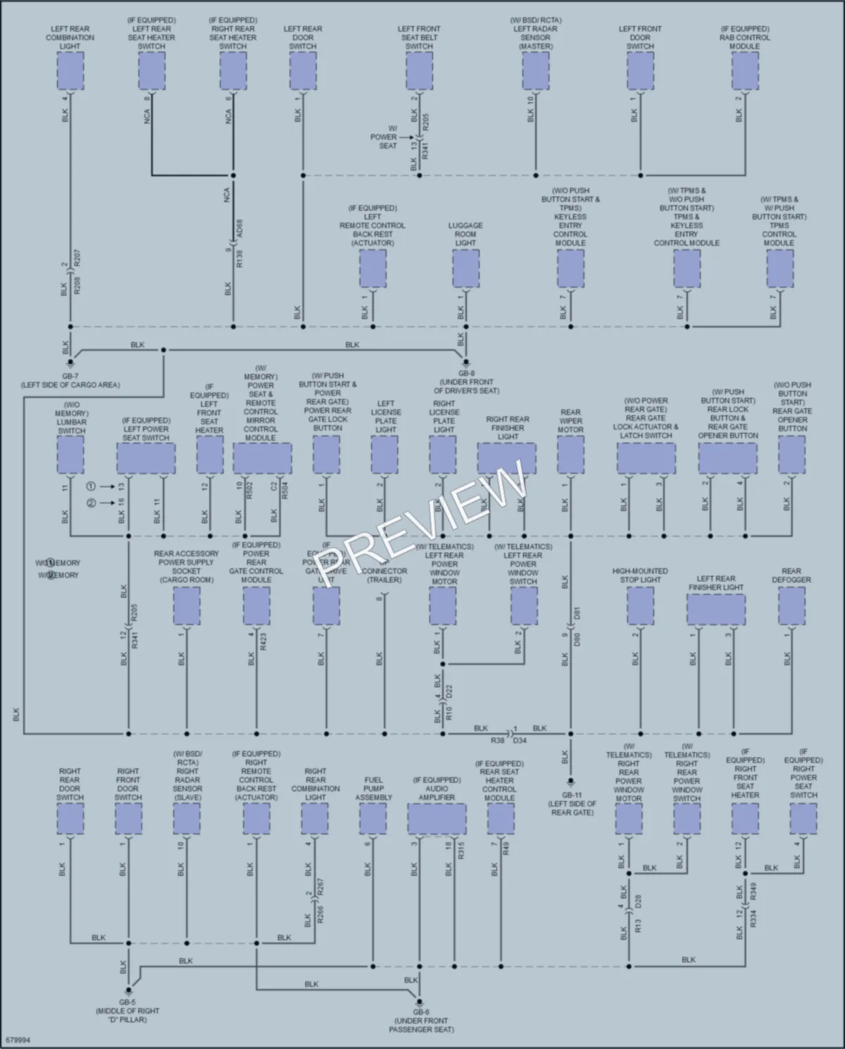 2019 Subaru Forester Ground Distribution wiring diagram preview