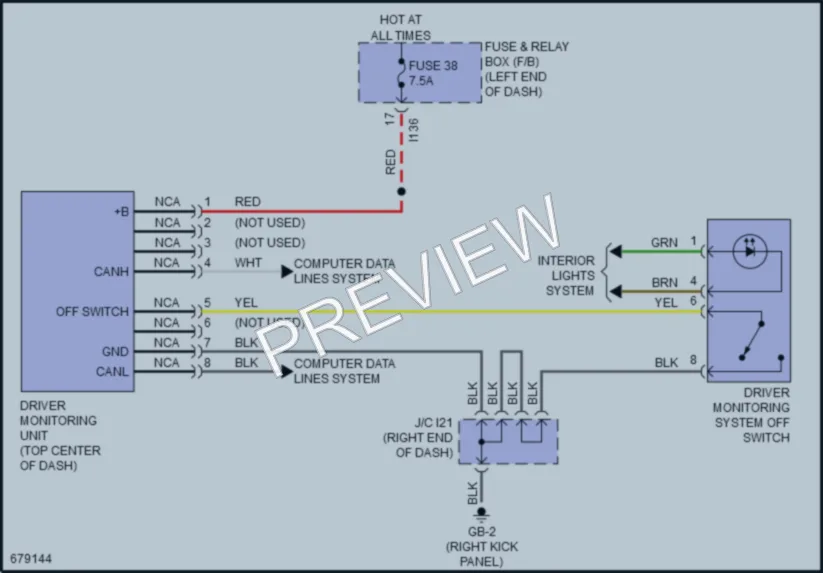 2019 Subaru Forester Navigation wiring diagram preview