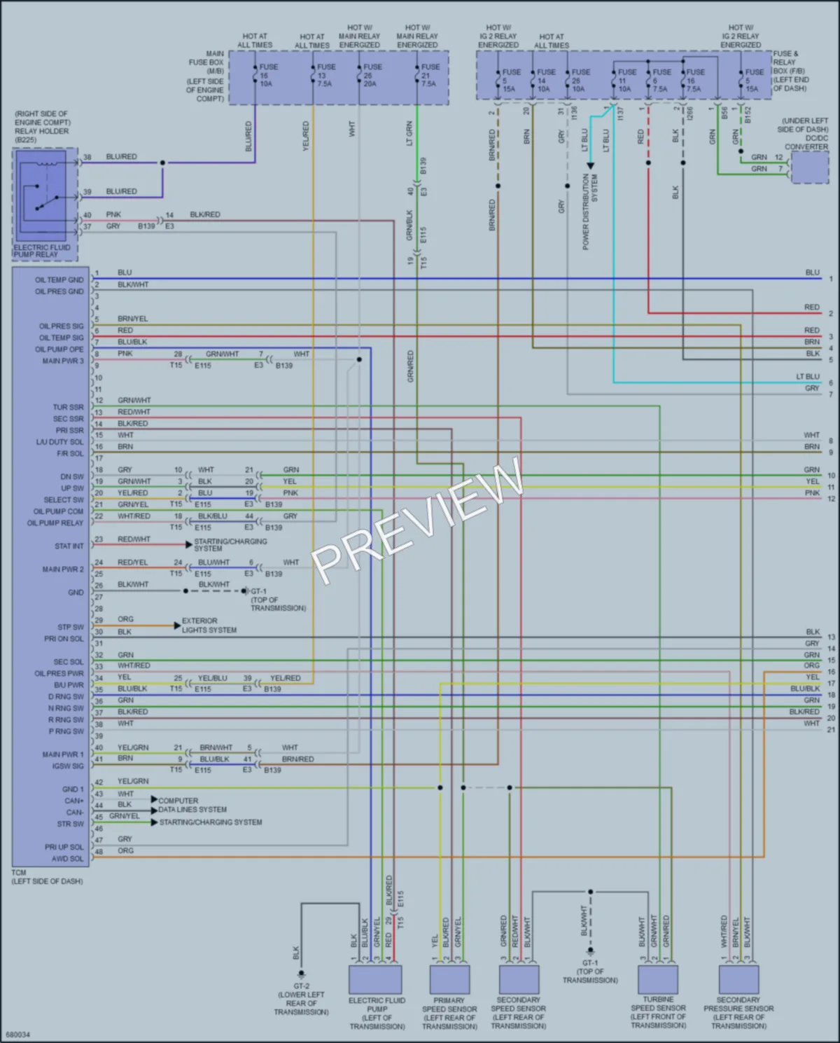 2019 Subaru Forester Transmission wiring diagram preview