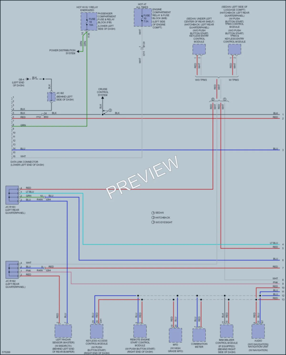2019 Subaru Impreza Computer Data Lines wiring diagram preview