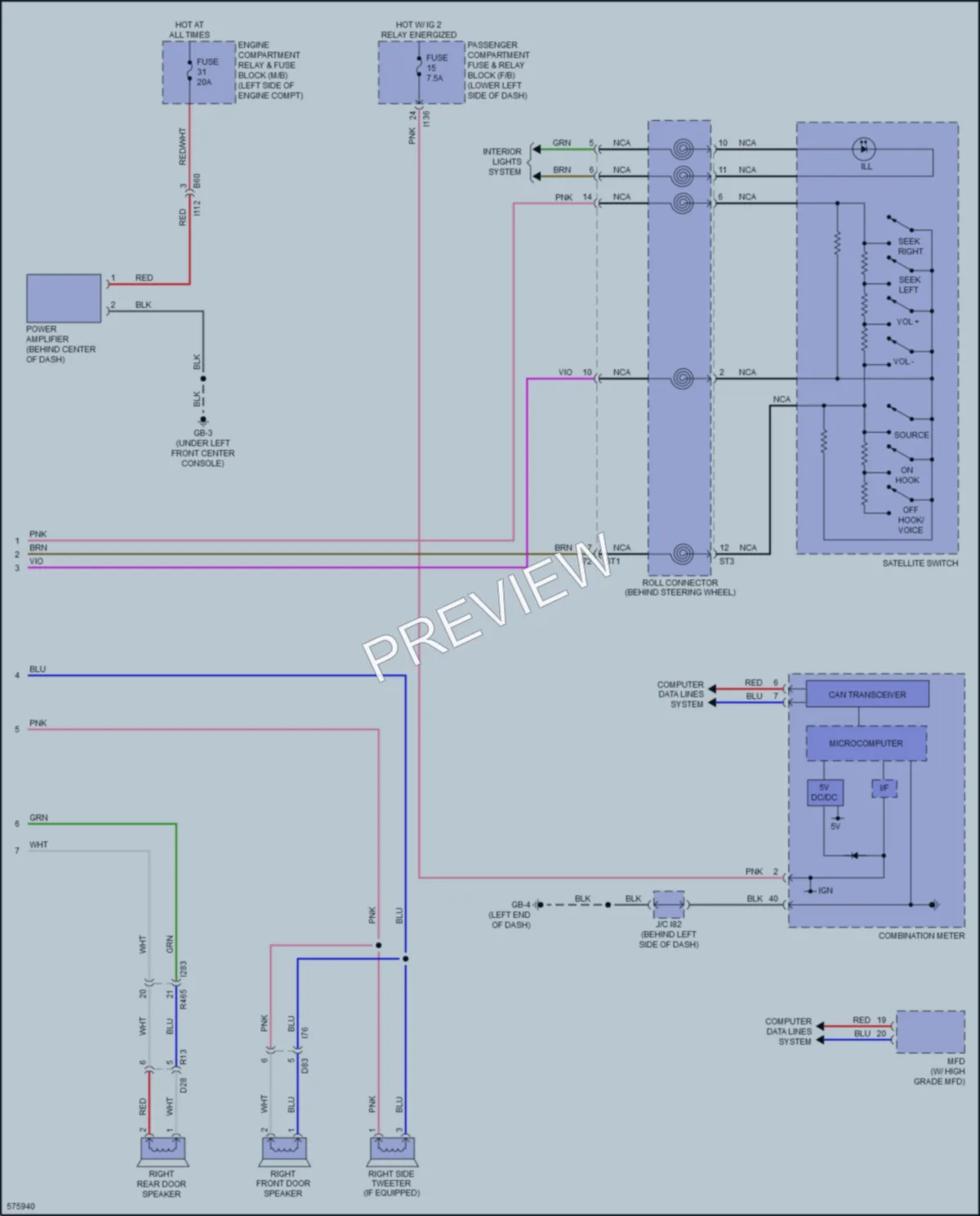 2019 Subaru Impreza Radio wiring diagram preview