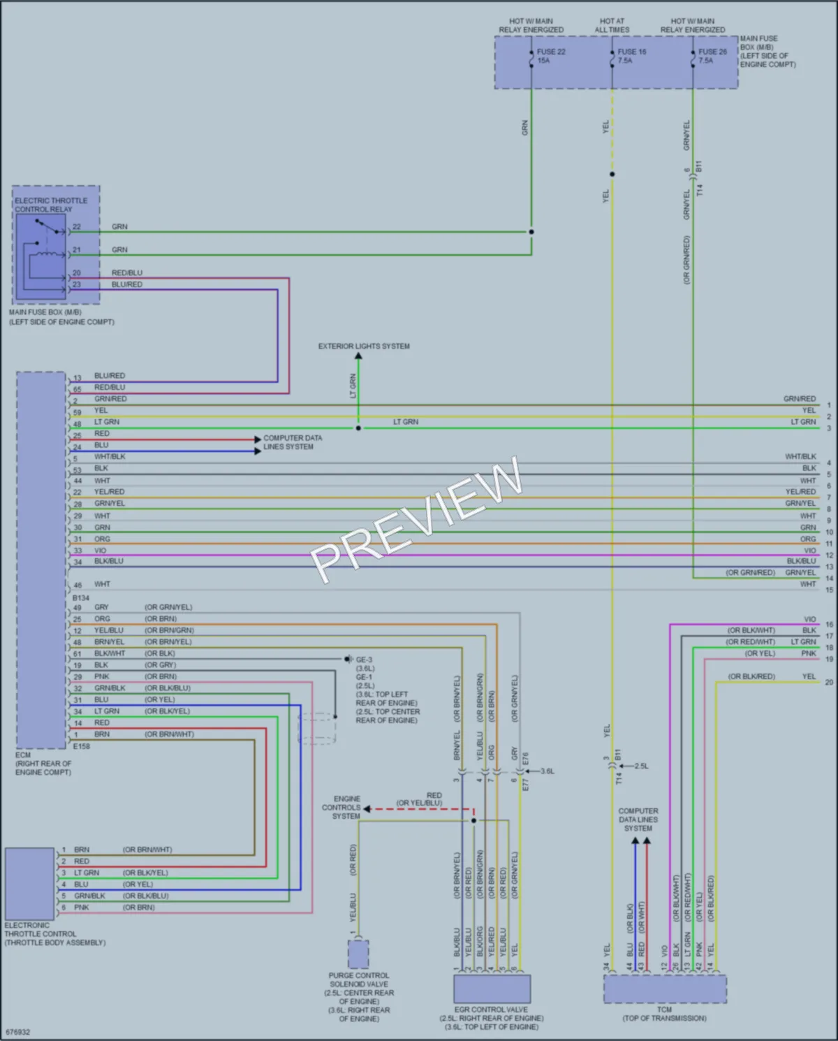 2019 Subaru Outback Cruise Control wiring diagram preview