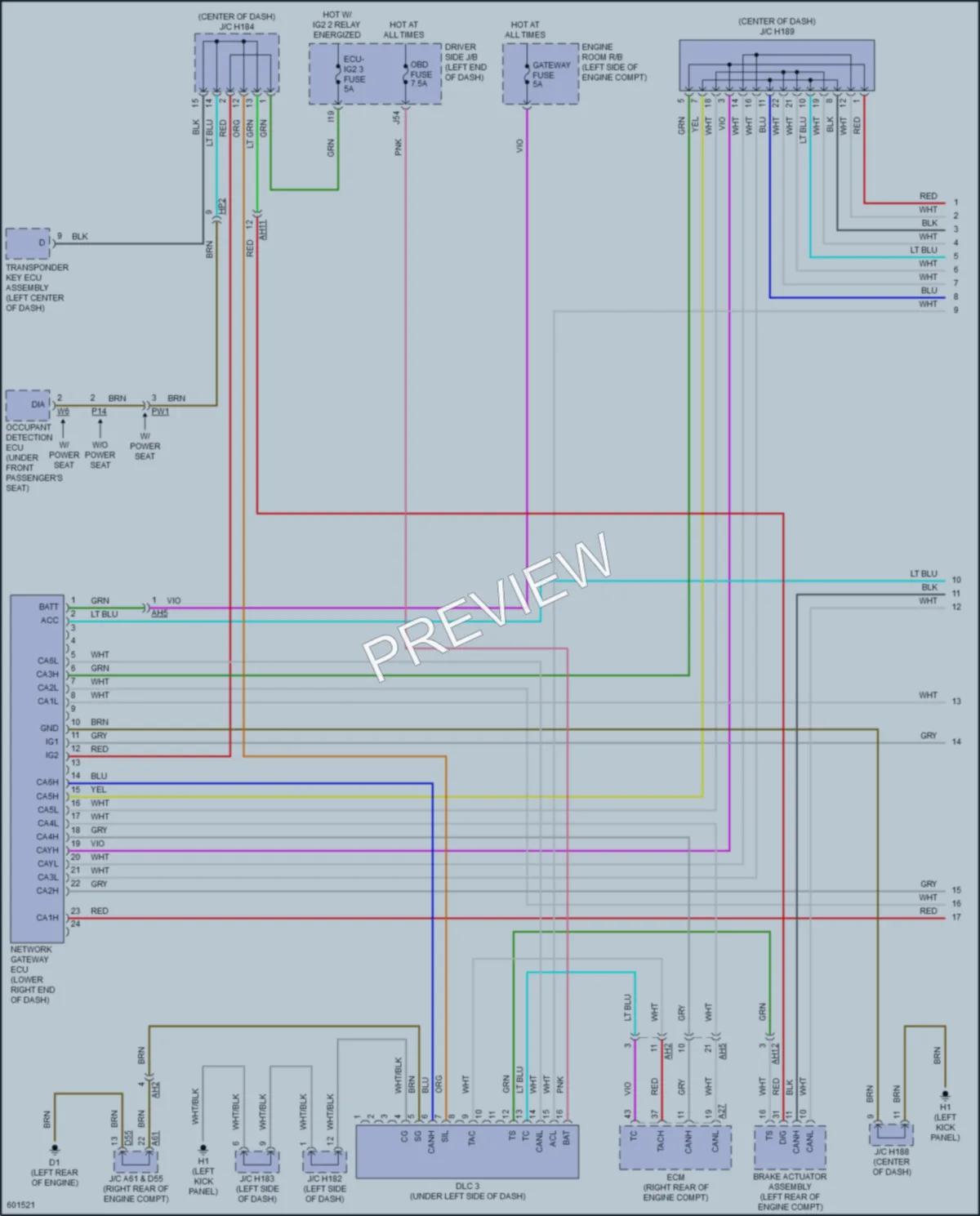 2019 Toyota Sequoia Computer Data Lines wiring diagram preview