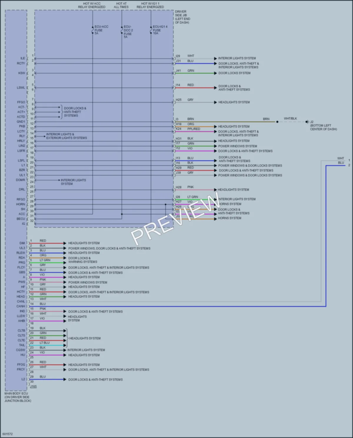 2019 Toyota Tundra Body Control Modules wiring diagram preview