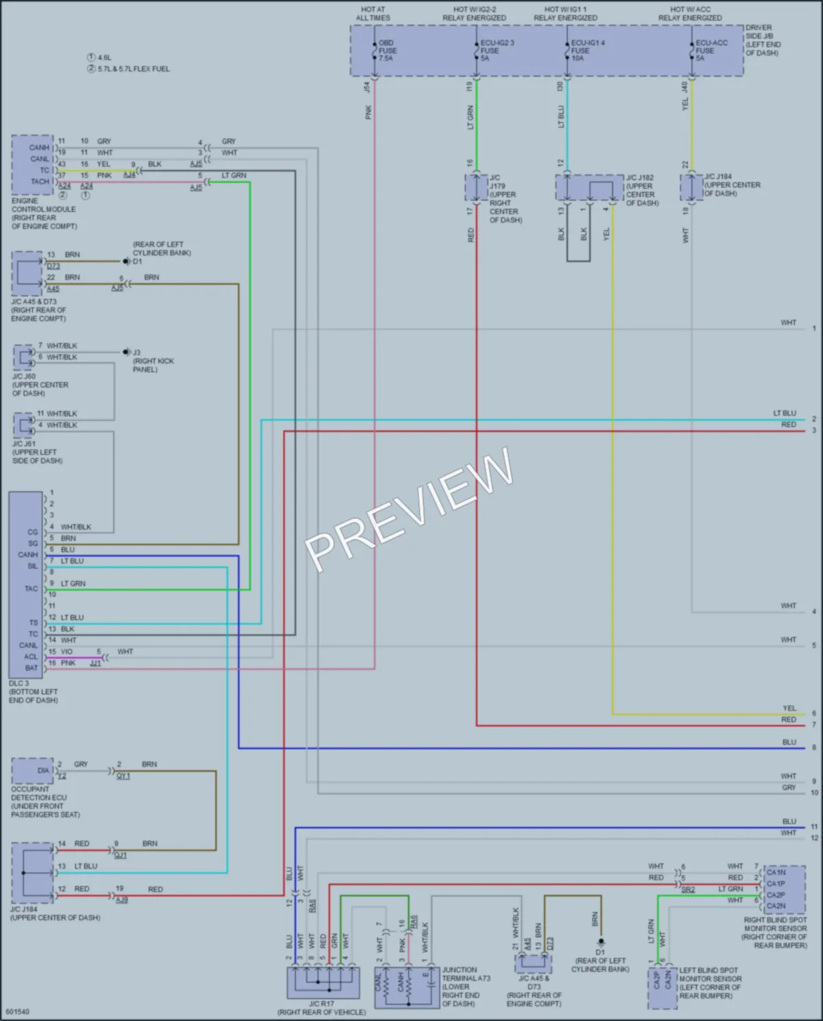 2019 Toyota Tundra Computer Data Lines wiring diagram preview