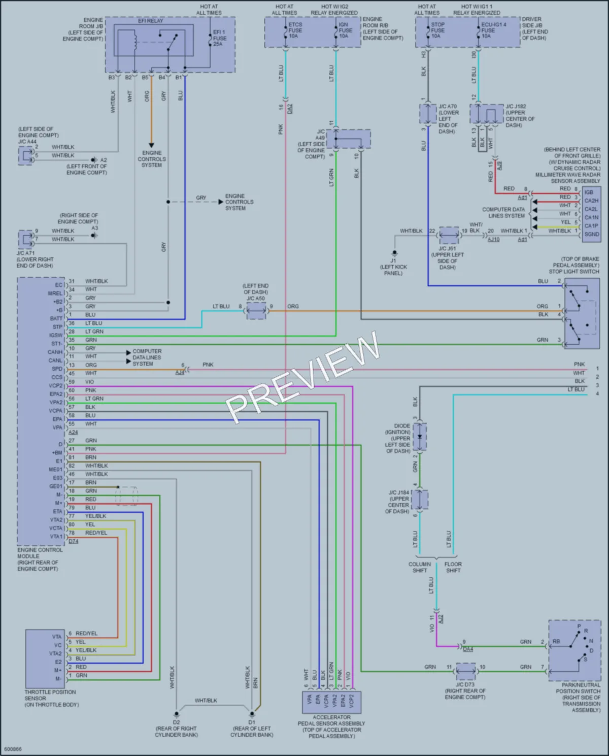 2019 Toyota Tundra Cruise Control wiring diagram preview