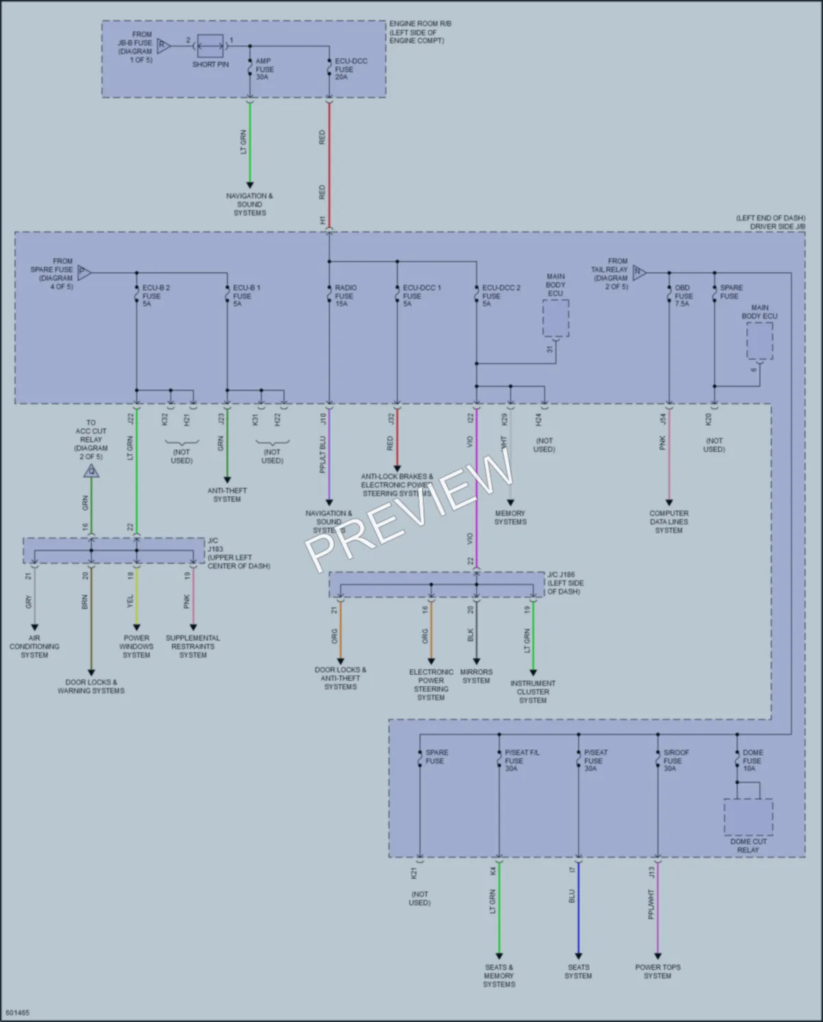 2019 Toyota Tundra Power Distribution wiring diagram preview