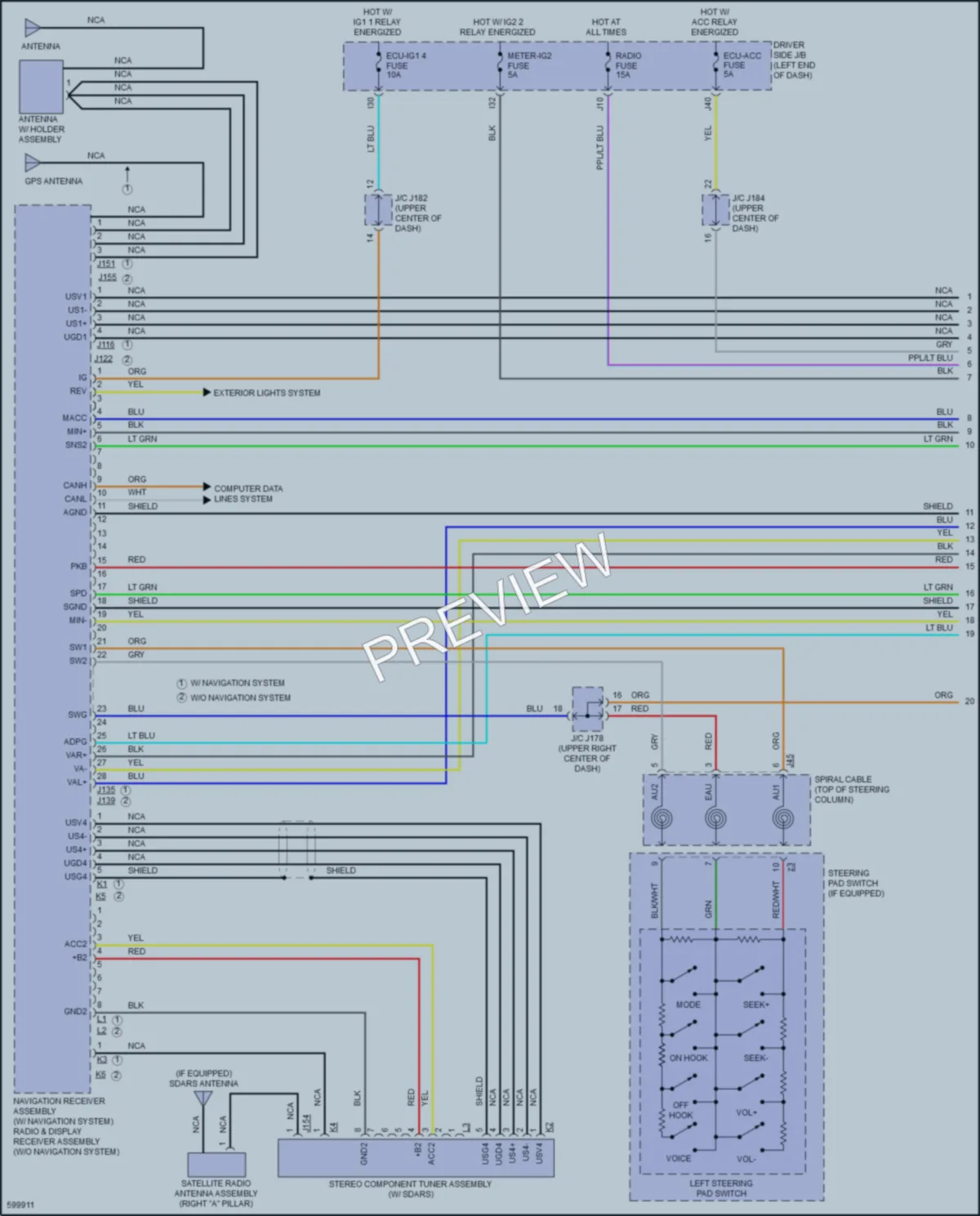 2019 Toyota Tundra Radio wiring diagram preview
