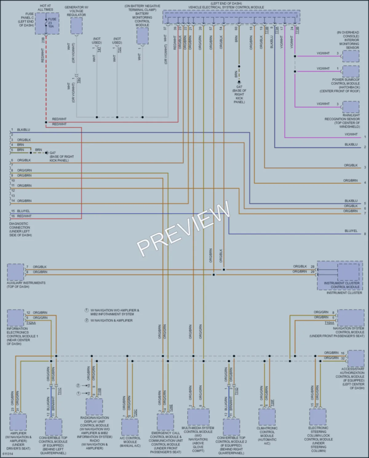 2019 Volkswagen Beetle Computer Data Lines wiring diagram preview
