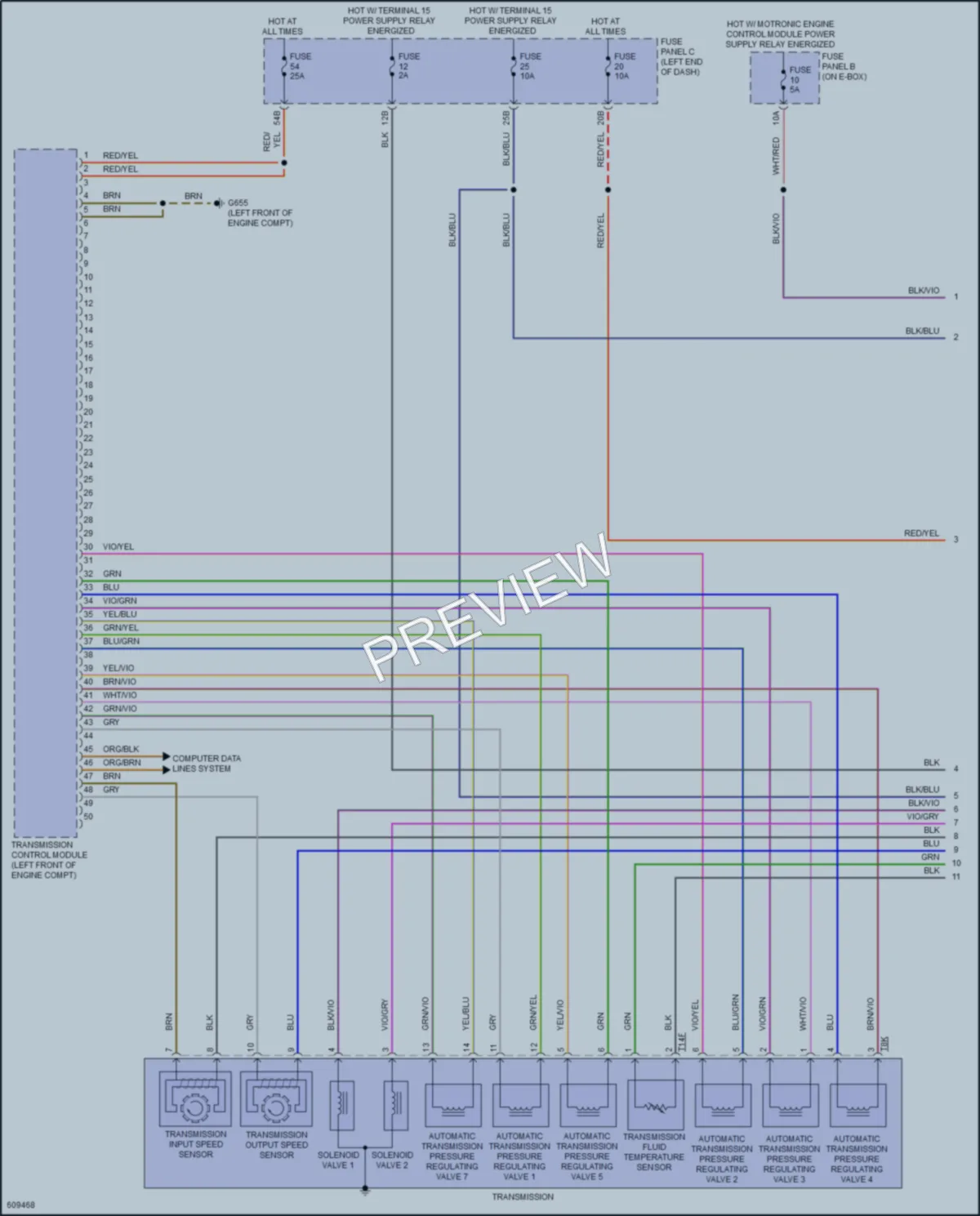2019 Volkswagen Beetle Transmission wiring diagram preview