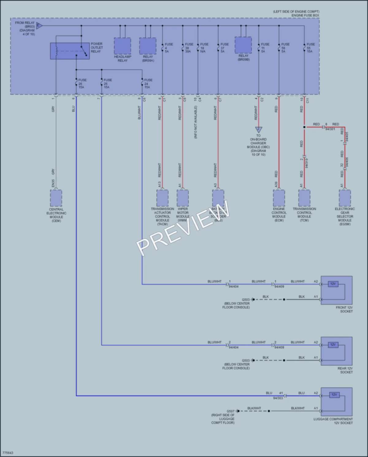 2019 Volvo XC90 Power Distribution wiring diagram preview