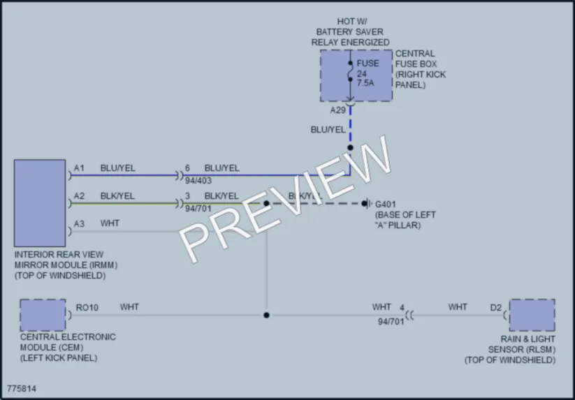 2019 Volvo XC90PlugIn Power Mirrors wiring diagram preview