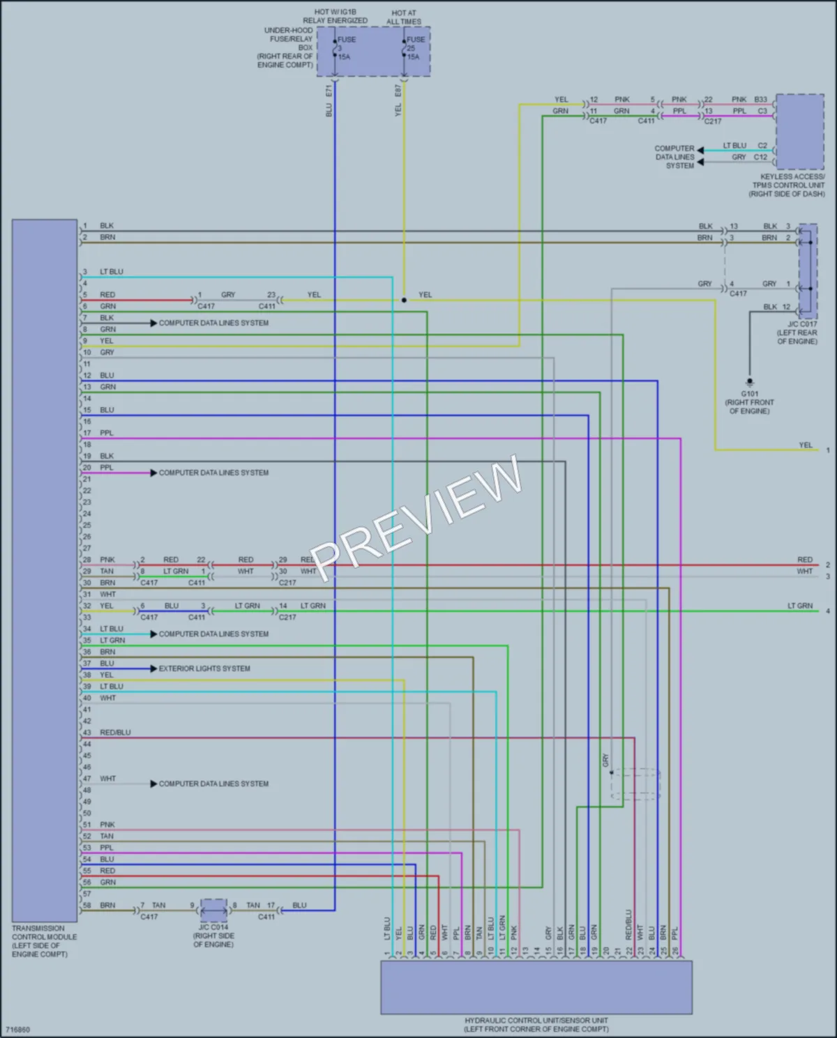 2020 Acura MDX Transmission wiring diagram preview