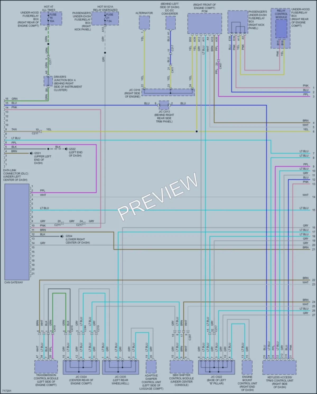 2020 Acura MDXSportHybrid Computer Data Lines wiring diagram preview