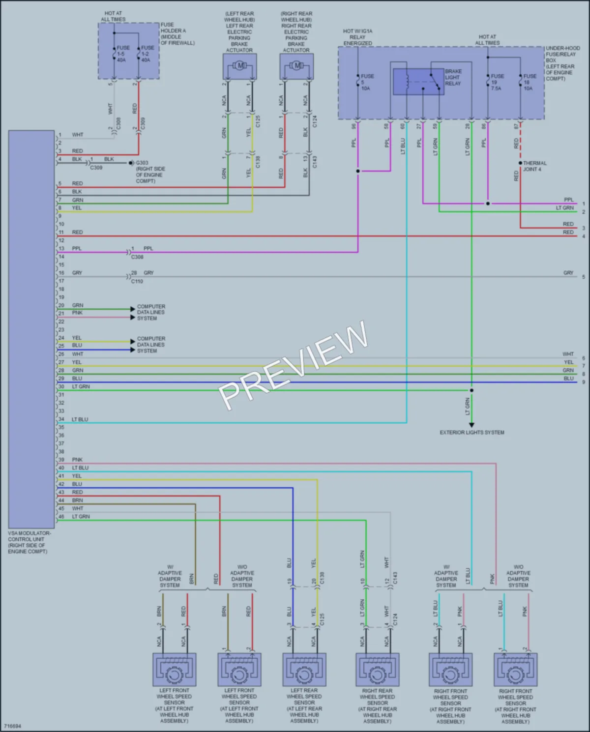 2020 Acura RDX Anti Lock Brakes wiring diagram preview