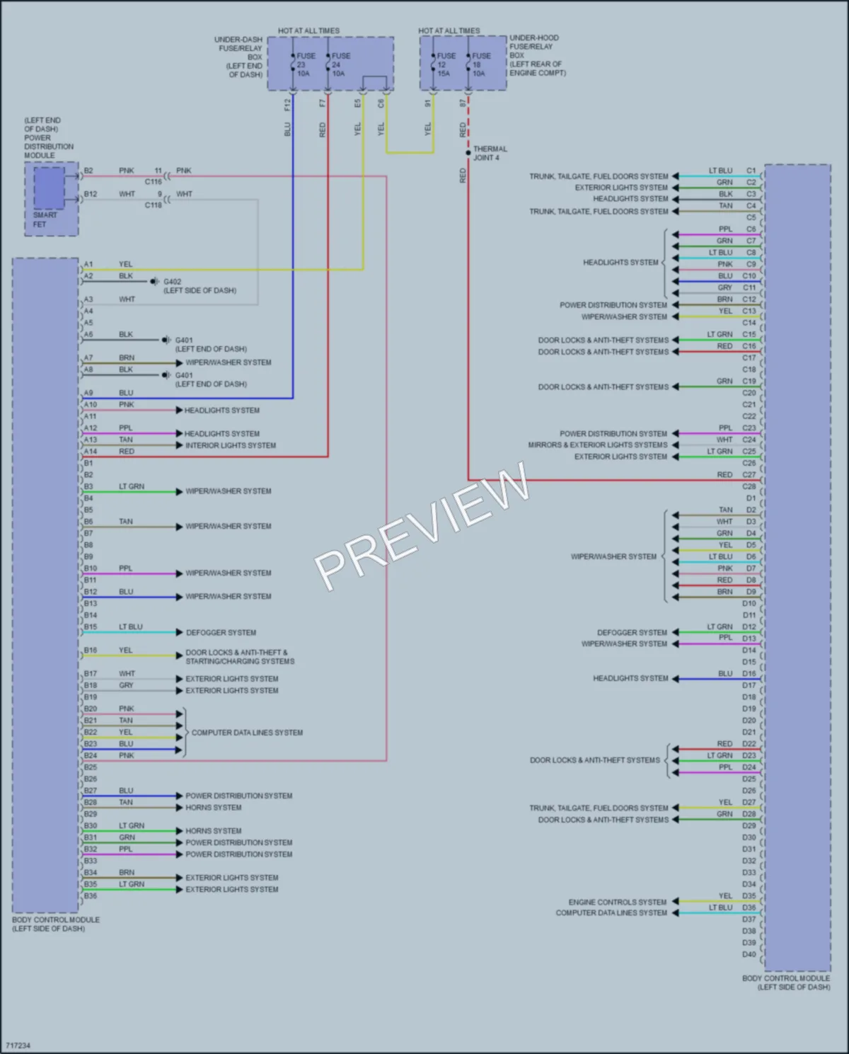 2020 Acura RDX Body Control Modules wiring diagram preview
