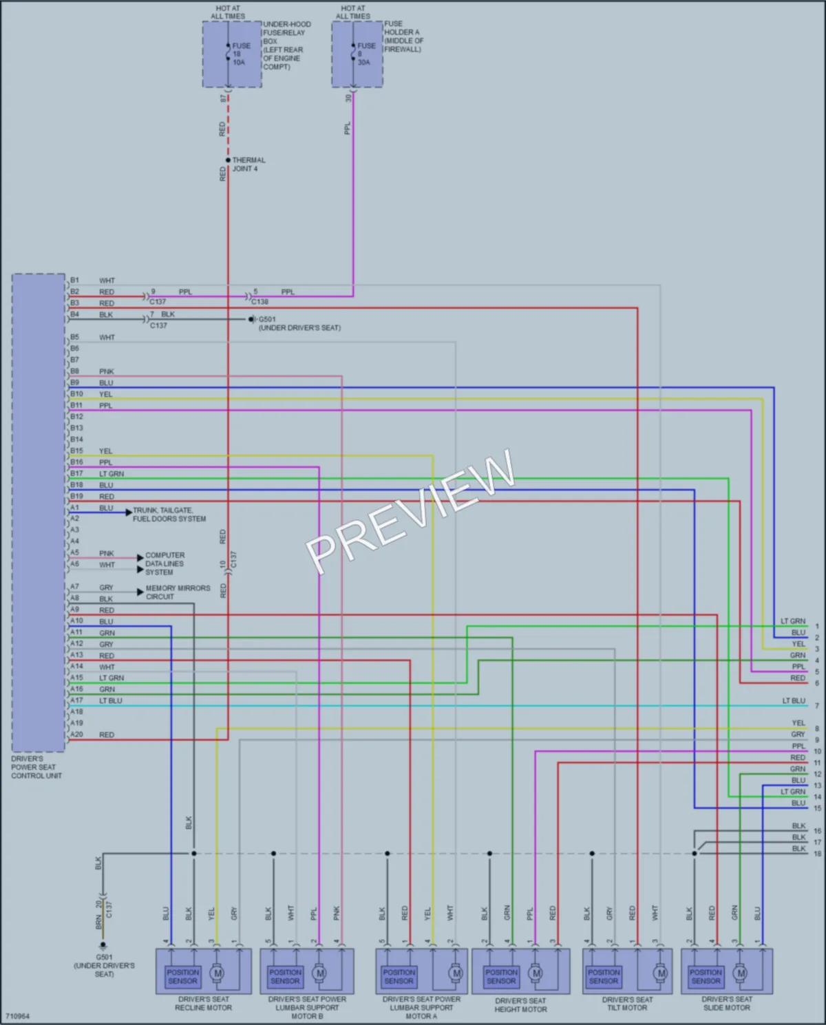 2020 Acura RDX Memory Systems wiring diagram preview