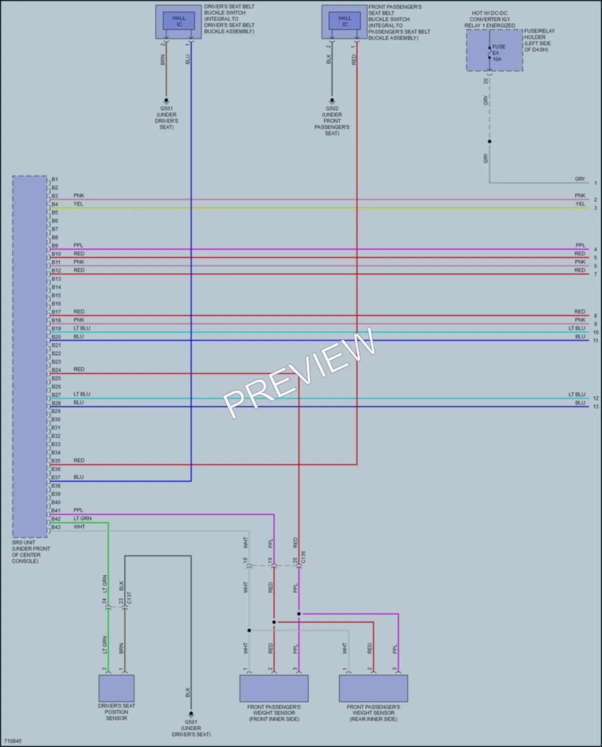 2020 Acura RDX Supplemental Restraints wiring diagram preview