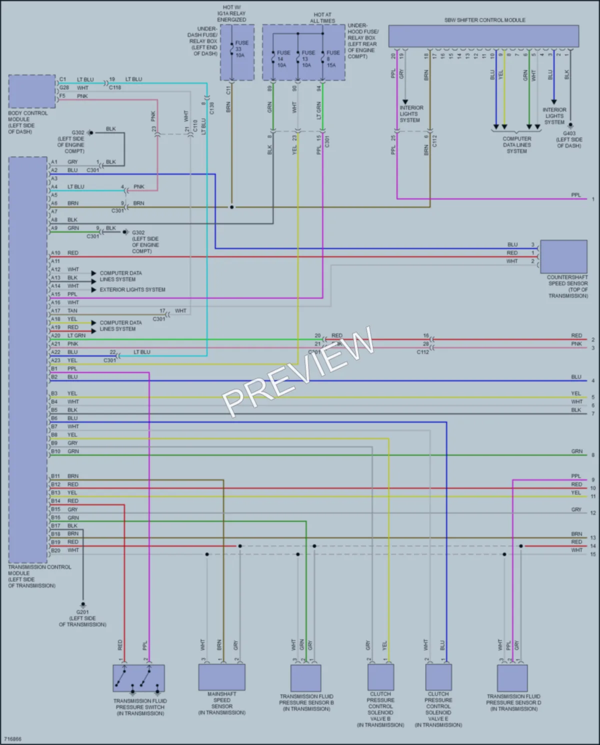 2020 Acura RDX Transmission wiring diagram preview