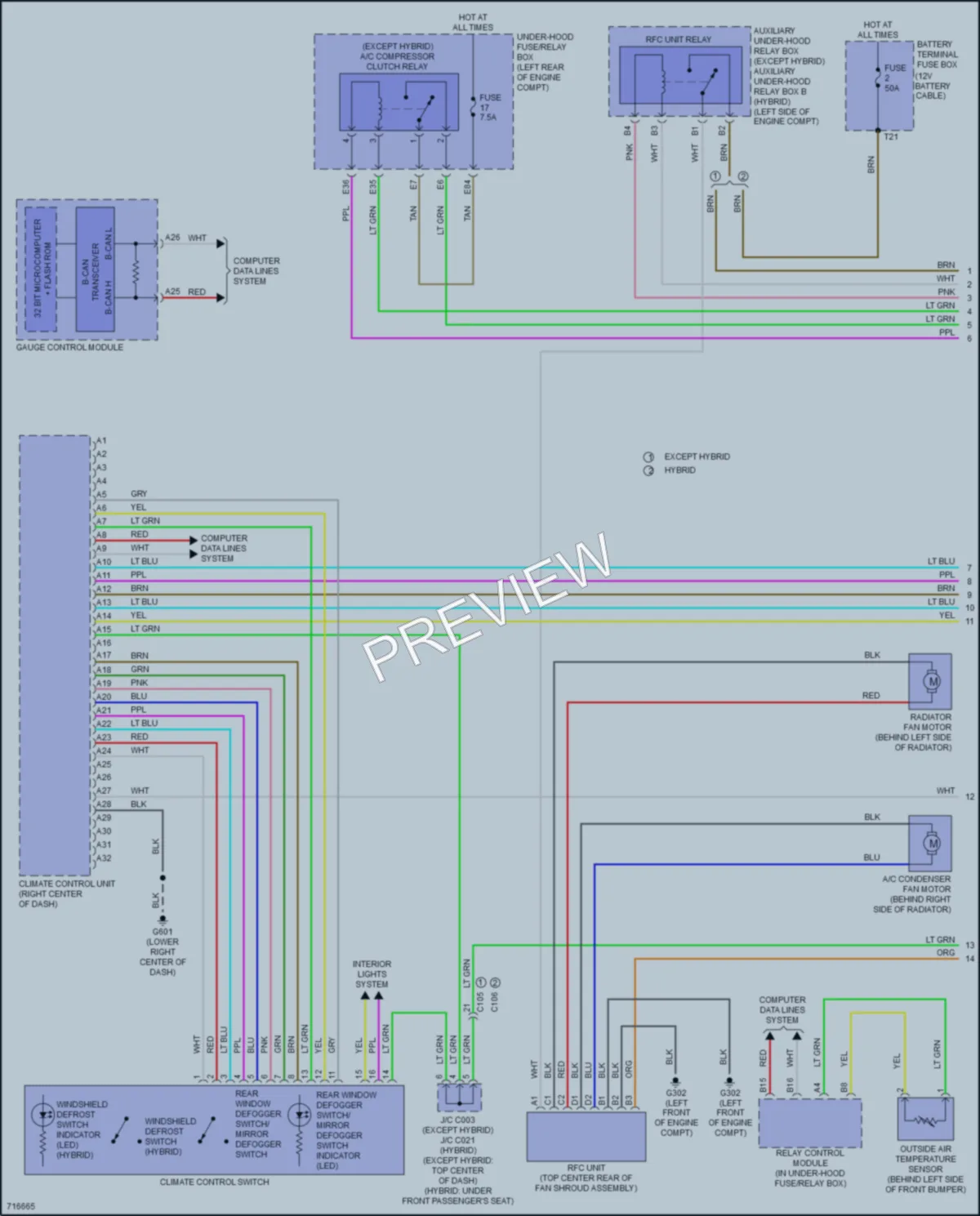 2020 Acura RLX Air Conditioning wiring diagram preview