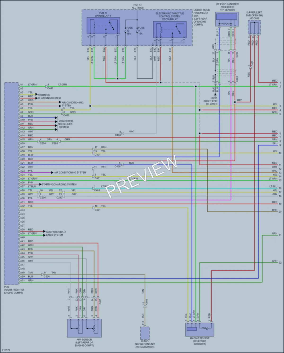 2020 Acura RLX Engine Performance wiring diagram preview