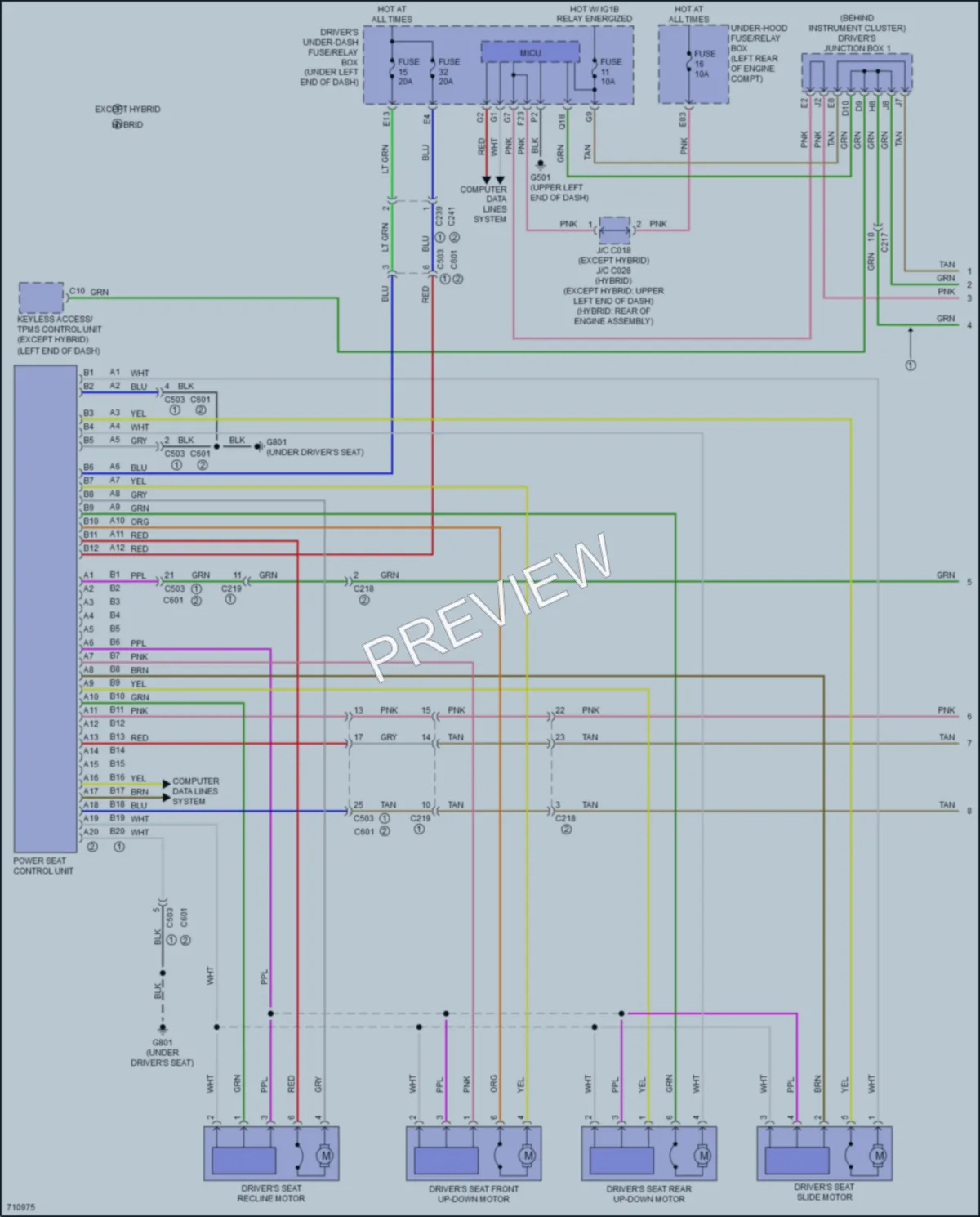 2020 Acura RLX Memory Systems wiring diagram preview