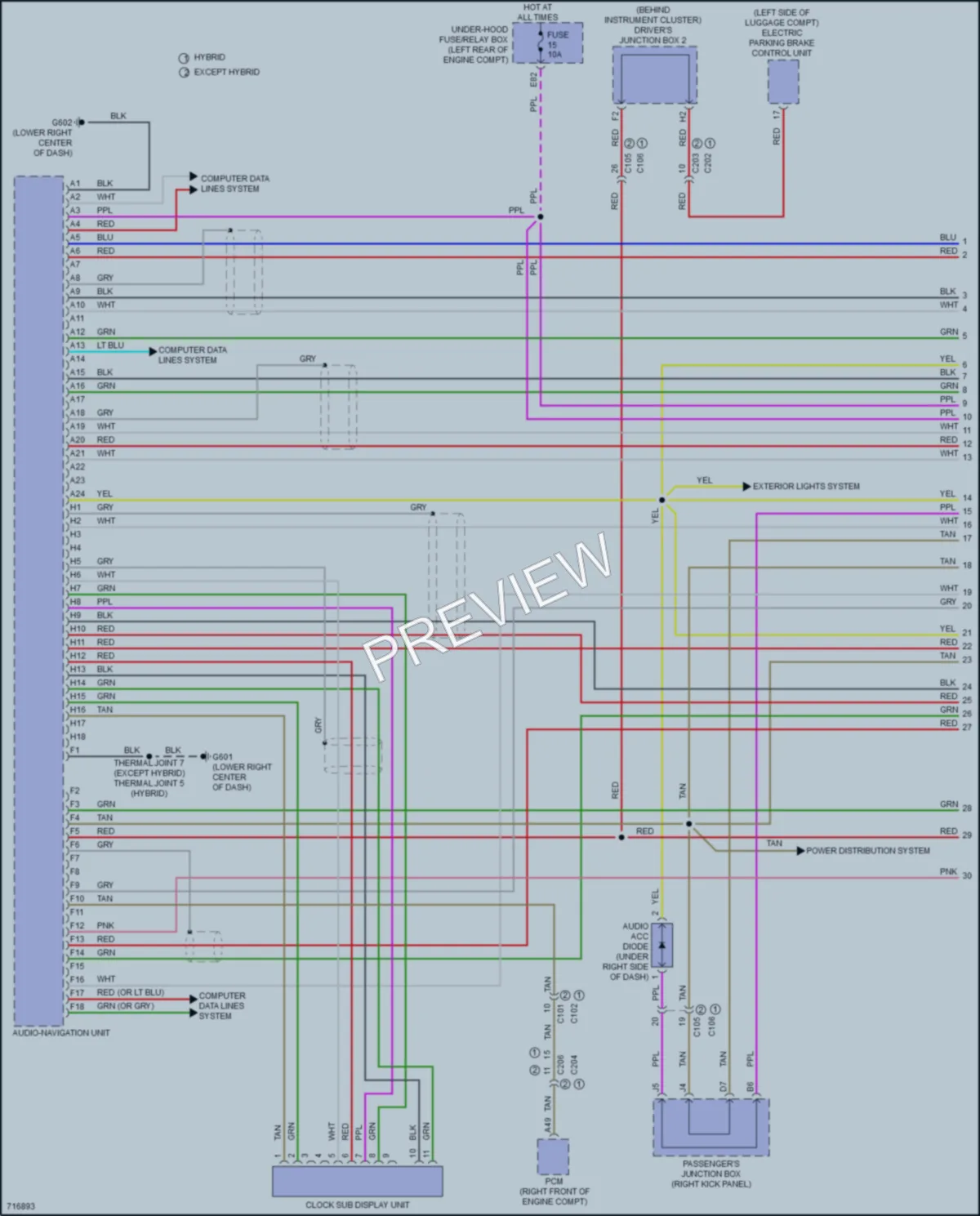 2020 Acura RLX Radio wiring diagram preview