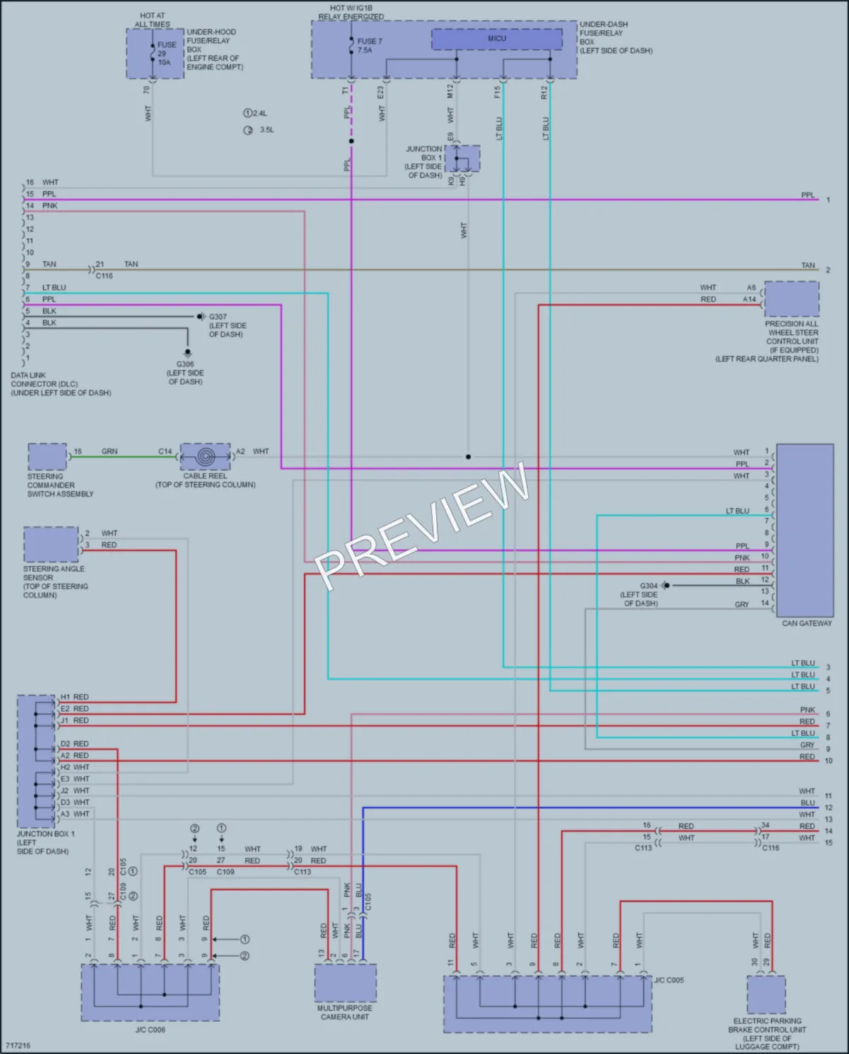 2020 Acura TLX Computer Data Lines wiring diagram preview