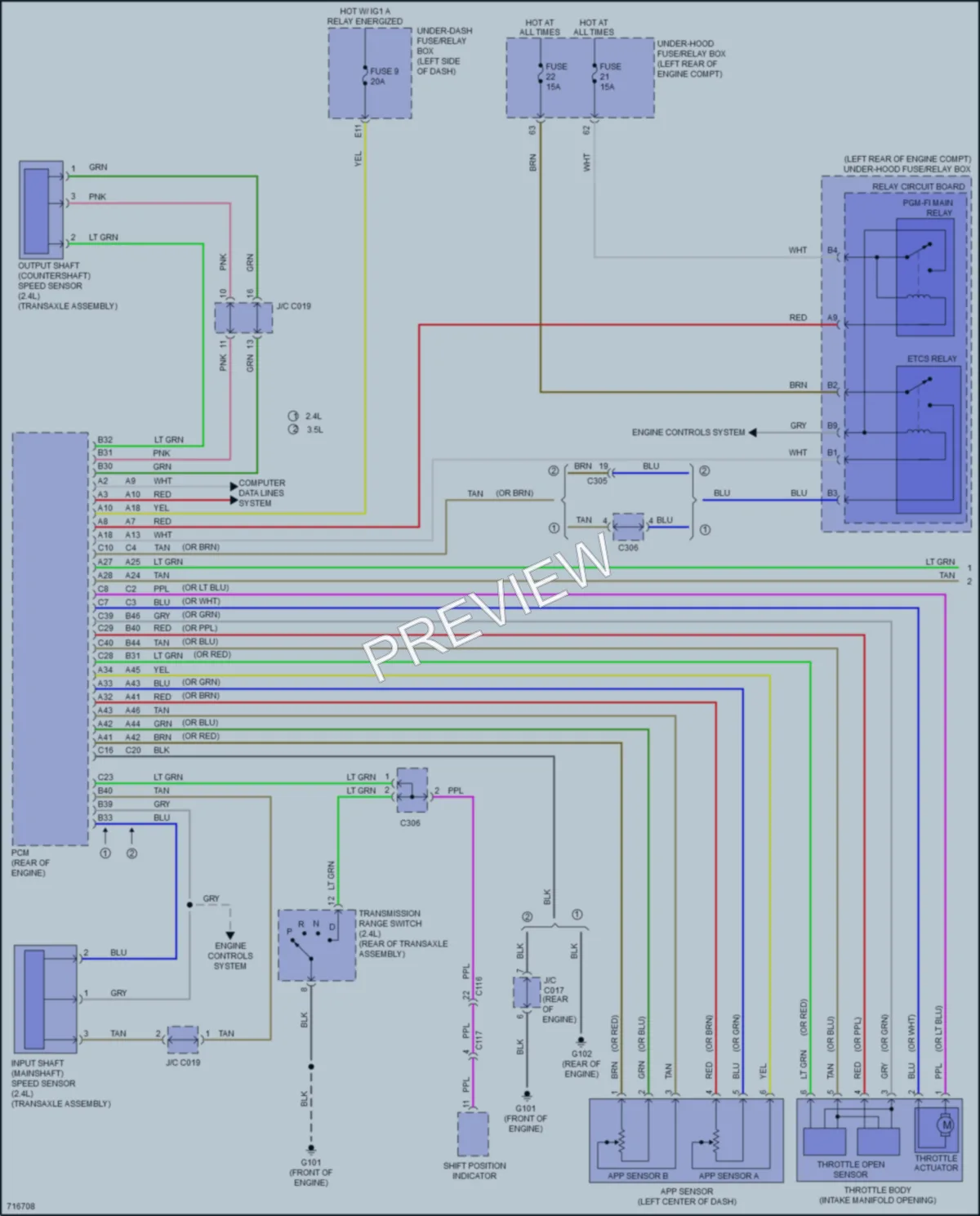 2020 Acura TLX Cruise Control wiring diagram preview