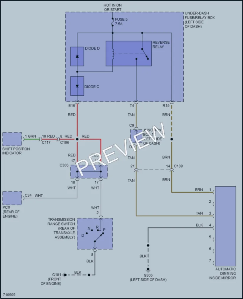 2020 Acura TLX Power Mirrors wiring diagram preview