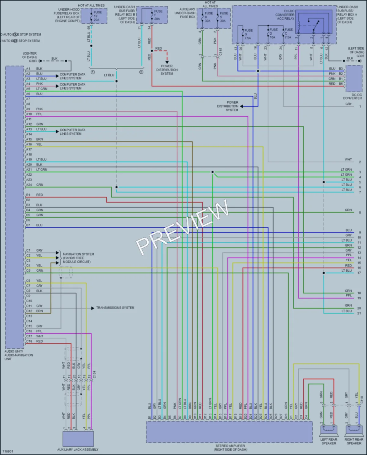 2020 Acura TLX Radio wiring diagram preview