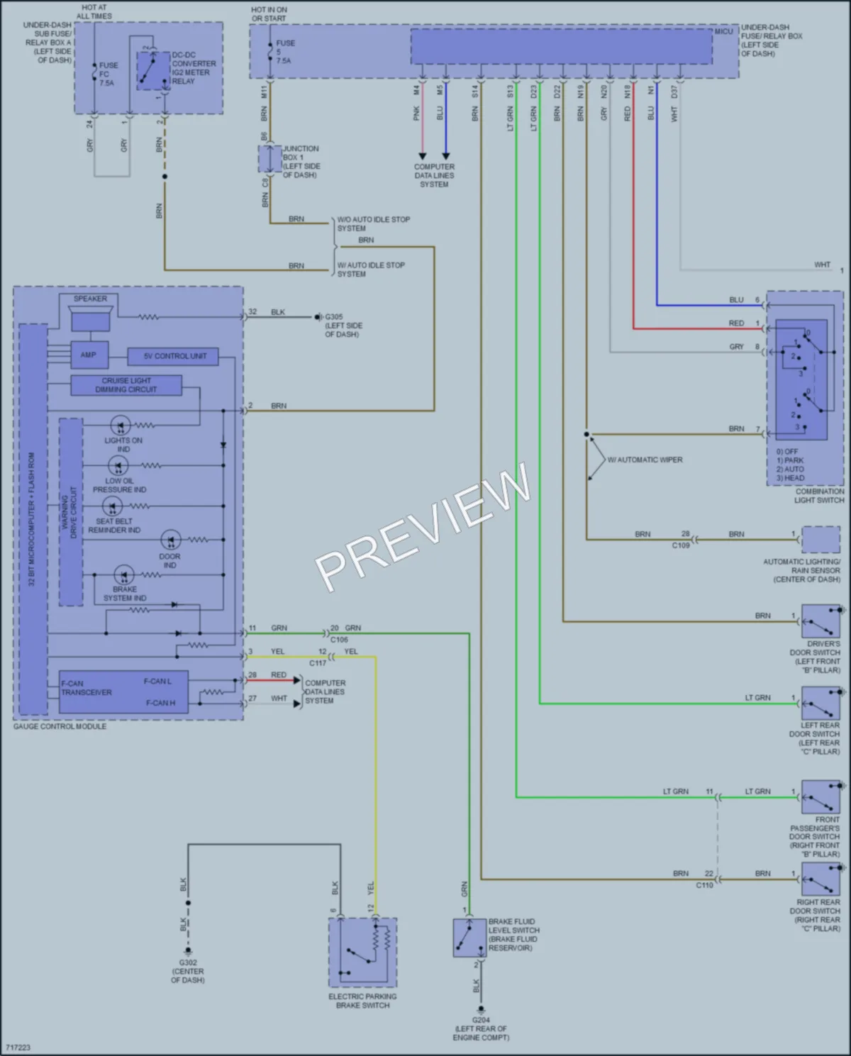 2020 Acura TLX Warning Systems wiring diagram preview