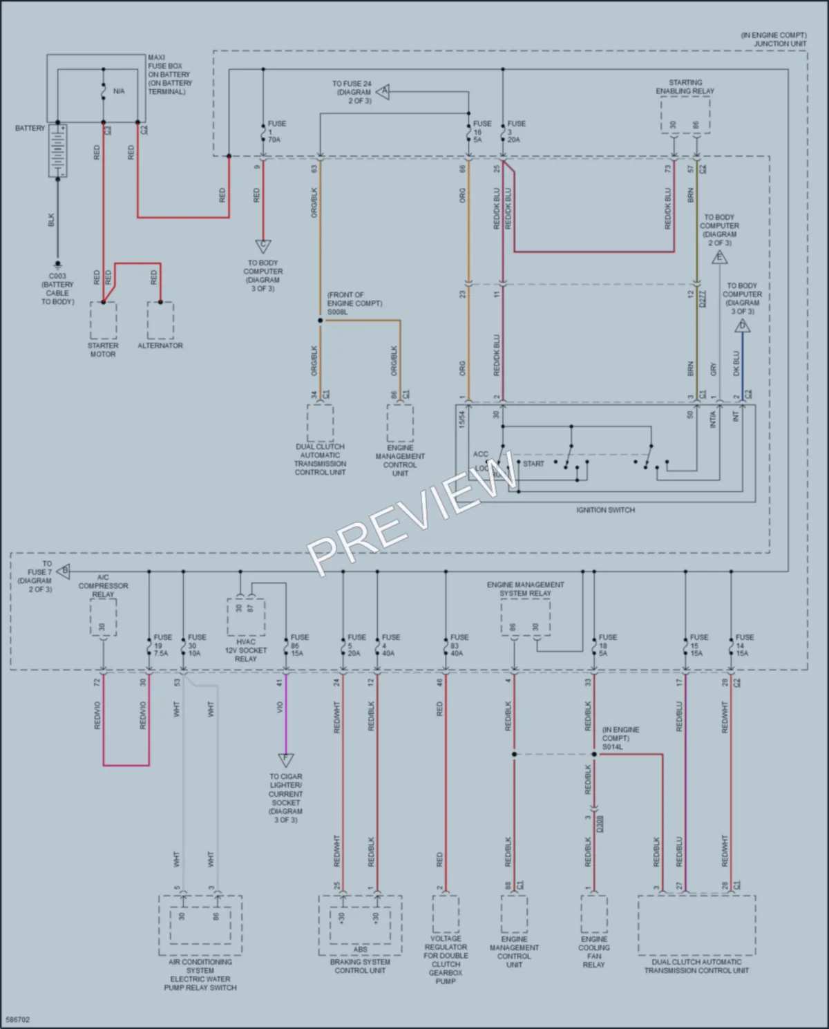 2020 AlfaRomeo 4C Power Distribution wiring diagram preview