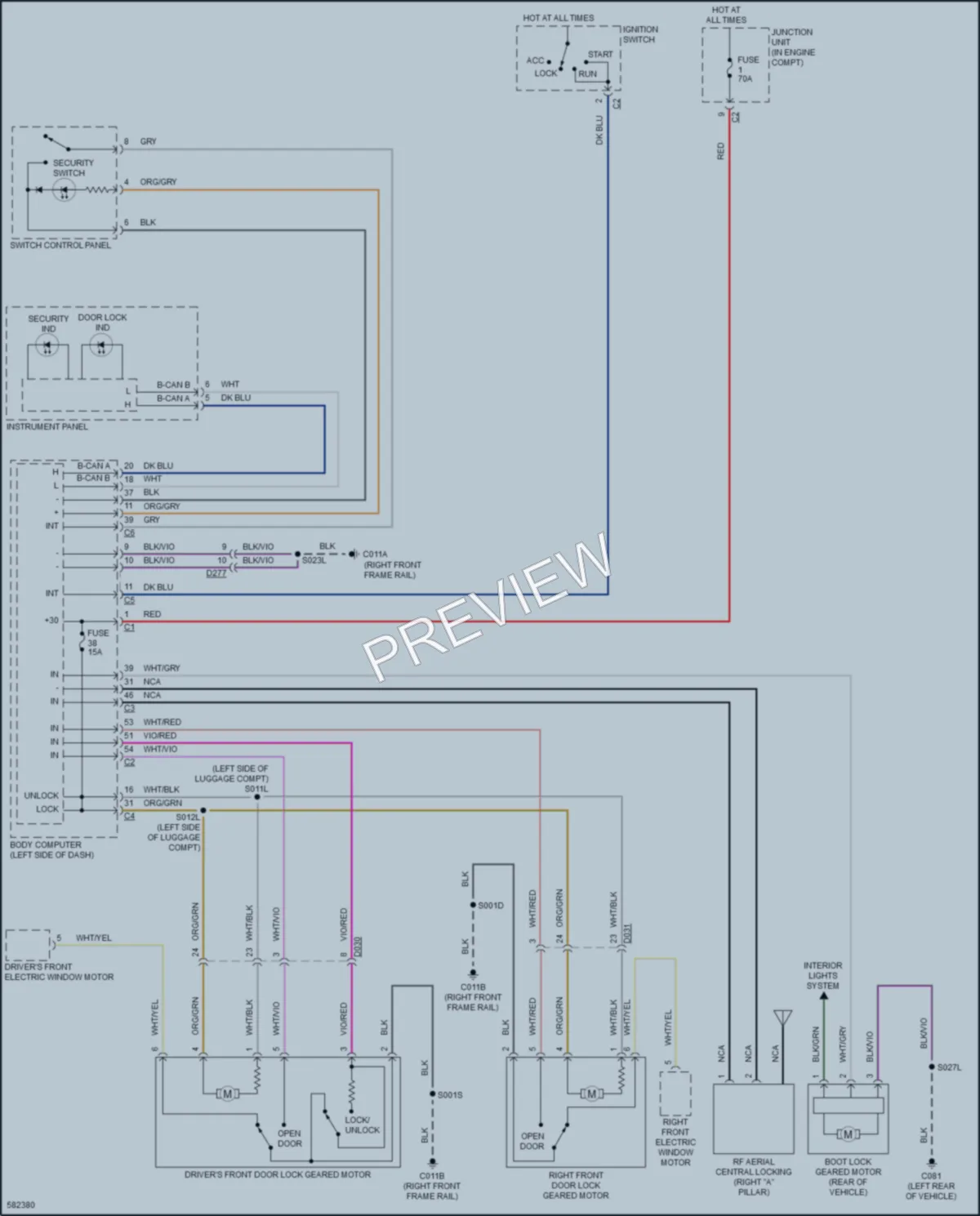 2020 AlfaRomeo 4C Power Door Locks wiring diagram preview