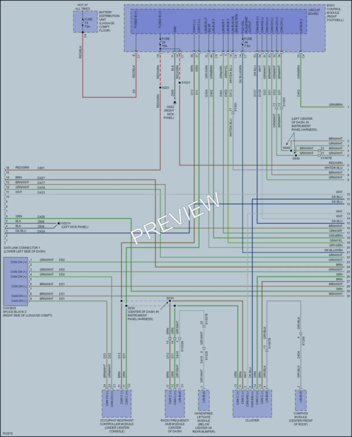 2020 AlfaRomeo Stelvio Computer Data Lines wiring diagram preview